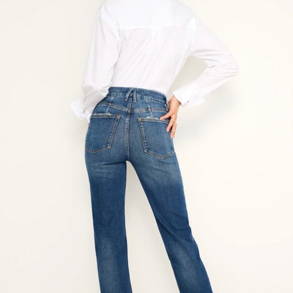 Good American Denim - Good American Good Icon '90s Straight Leg Jeans in Indigo sz 8
